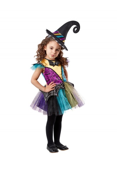 Patchwork Witch Girl's Costume