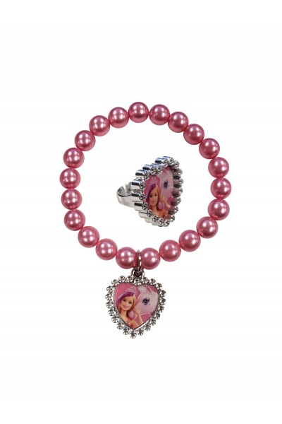 Barbie Kids Bracelet and Ring Set