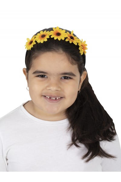 Tsehay Sunflower Child Headband (yellow Wiggle)