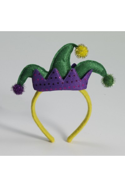 Jester Mardi Gras Headband