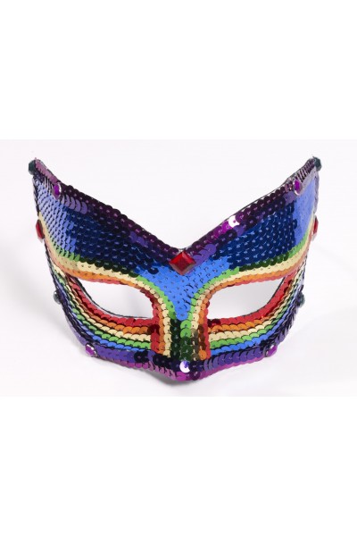 Adult Mardi Gras Sequin Mask