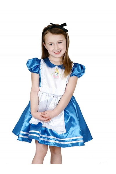 Alice In Wonderland Satin Deluxe Child Costume