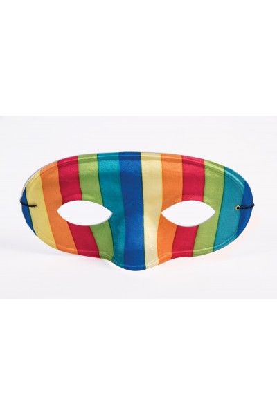 Half Mask - Striped Adult Mardi Gras - Accessory