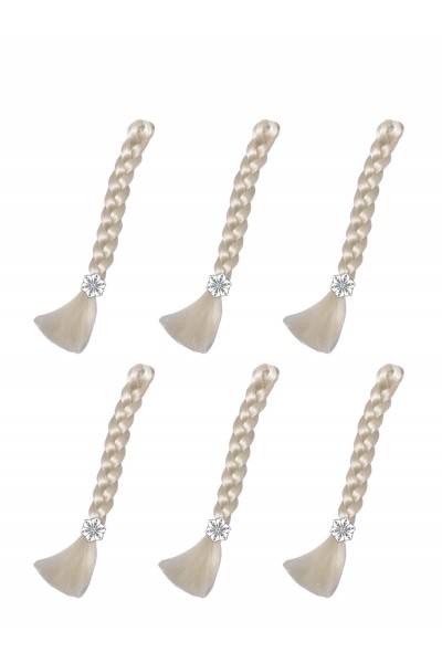 Pack of 6 Elsa Frozen Hair Braids