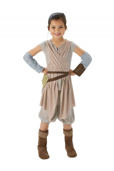 Rey Star Wars Deluxe Grey Child Costume