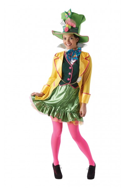 Mad Hatter Alice In Wonderland Ladies Adult Costume