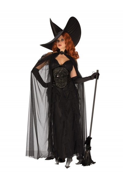 Adult Elegant Witch Halloween Dress