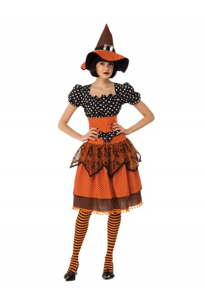 Polka Dot Witch Adult Costume
