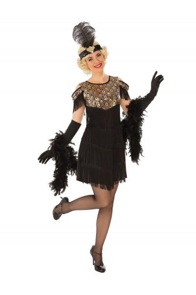 Adult Gold Flapper Dress