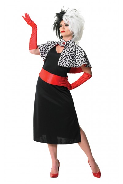Cruella De Vil 101 Dalmatians Deluxe Adult Costume