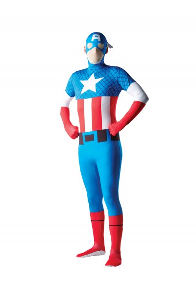 Captain America Second Skin Adult Outfit