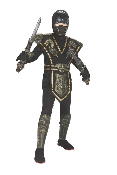 Child Gold Dragon Ninja Costume