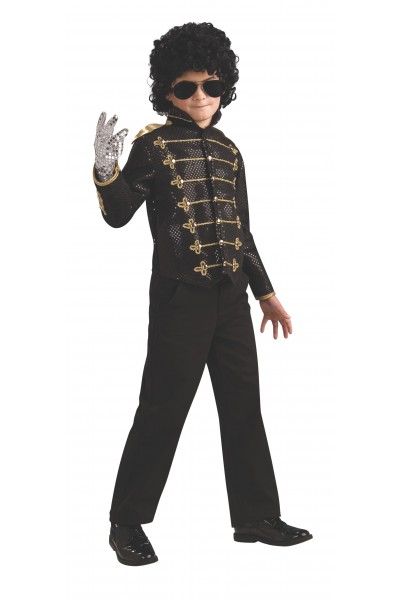 Michael Jackson Celebrities Deluxe Black Military Child Jacket