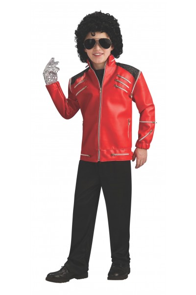 Michael Jackson Celebrities Deluxe Beat It Red Child Jacket