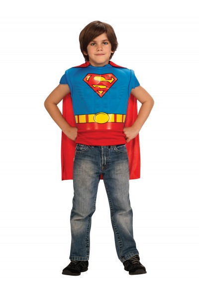 Superman Muscle Chest Costume Child Top