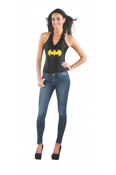 Adult Batgirl Leather-Look Corset