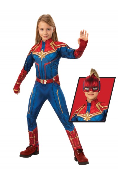 Deluxe Captain Marvel Suit for Kids