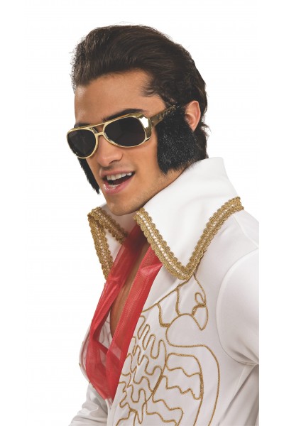 Elvis Glasses With Attached Sideburns for Adult Celebrities