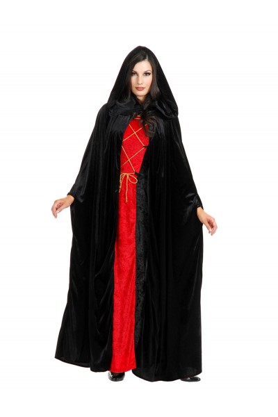 Velvet Hooded Adult Cloak Witches