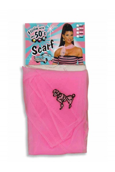 Poodle Scarf - Pink 1950s