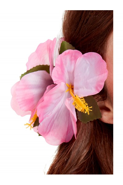 Hawaiian Flower Pink Hair Clip