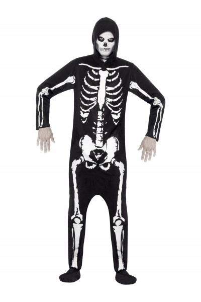 Skeleton Hooded Adult Costume