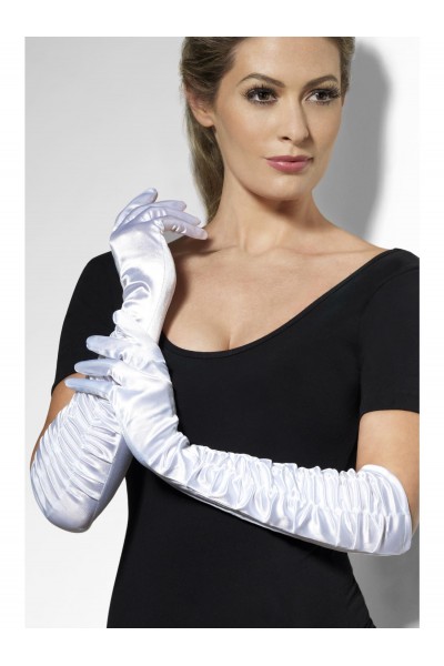 White Temptress Gloves for Adult