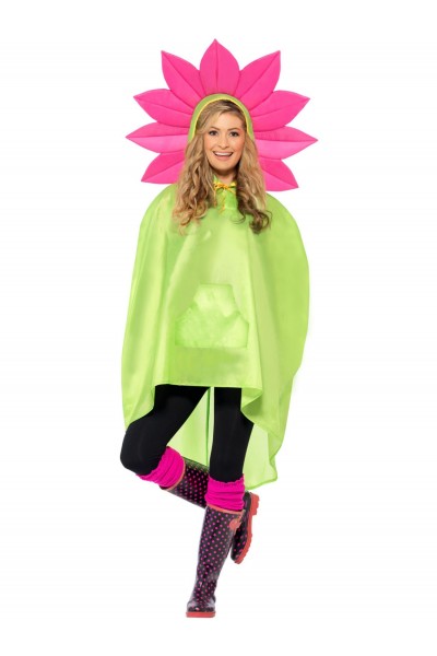 Flower Party Poncho for Adult