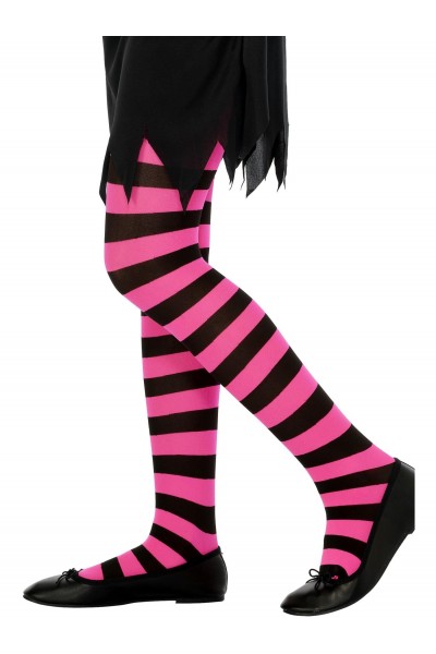 Black & Fuchsia Child Tights