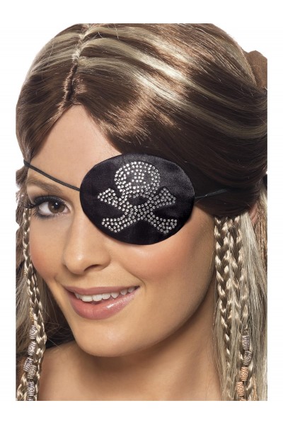 Pirates Eyepatch With Diamantes for Adult