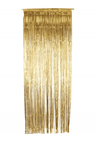 Gold Metallic Shimmer Curtain