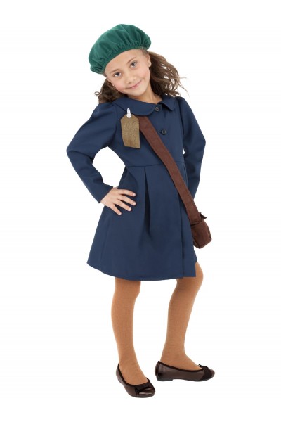 World War 2 Evacuee Girl Child Costume