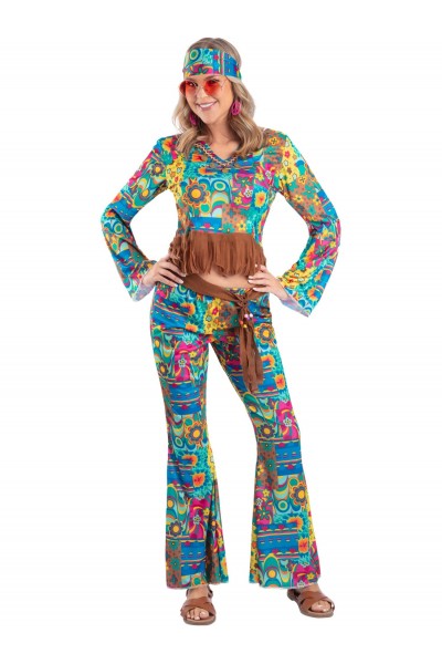 Hippie Flower Power Costume for Adult
