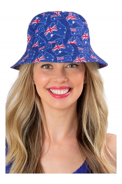 Australia Flag Reversible Bucket Hat for Adult