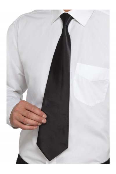 Gangster Black Deluxe Tie for Adult