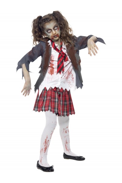 Zombie School Girl Child Costume