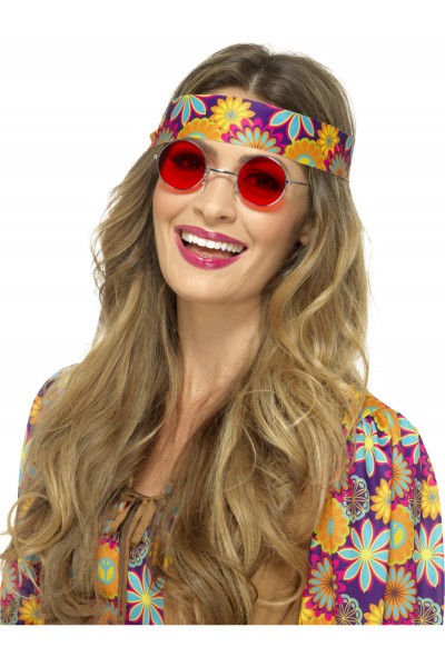 Red Hippie Spectacles for Adult