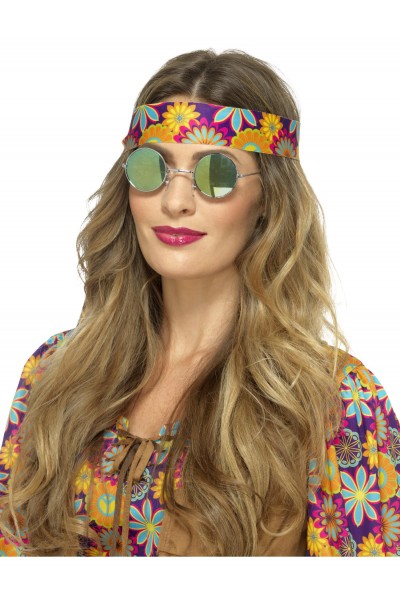 Hippie Mirrored Spectacles for Adult