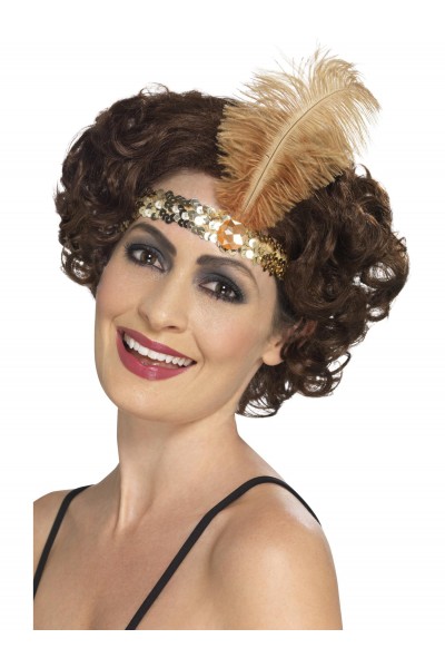 Flapper Gold Headband for Adult