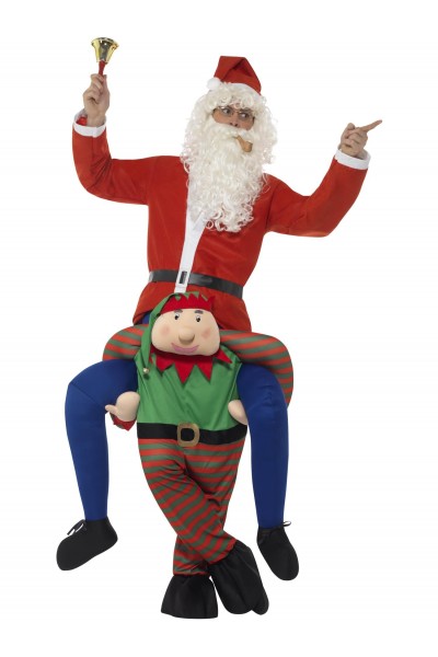 Elf Piggy Back Adult Costume