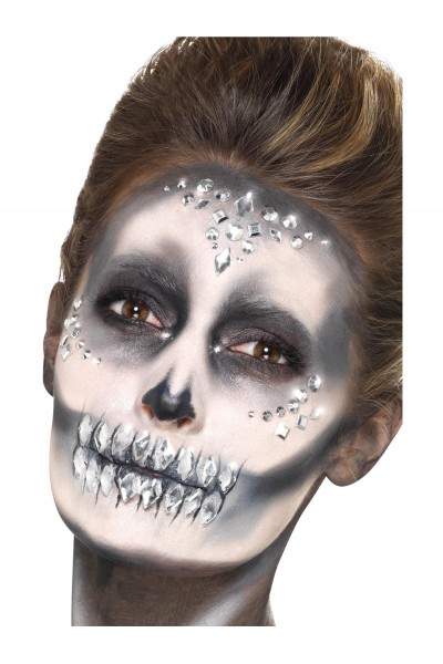 Silver Jewel Face Gems 