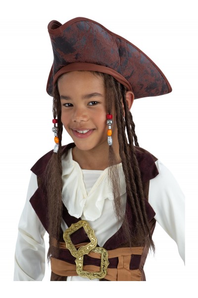 Pirate Hat With Dreadlocks, Child