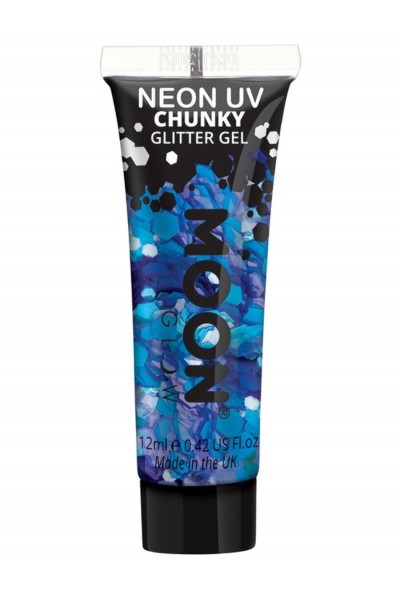 Moon Glow Neon UV Chunky Glitter Gel