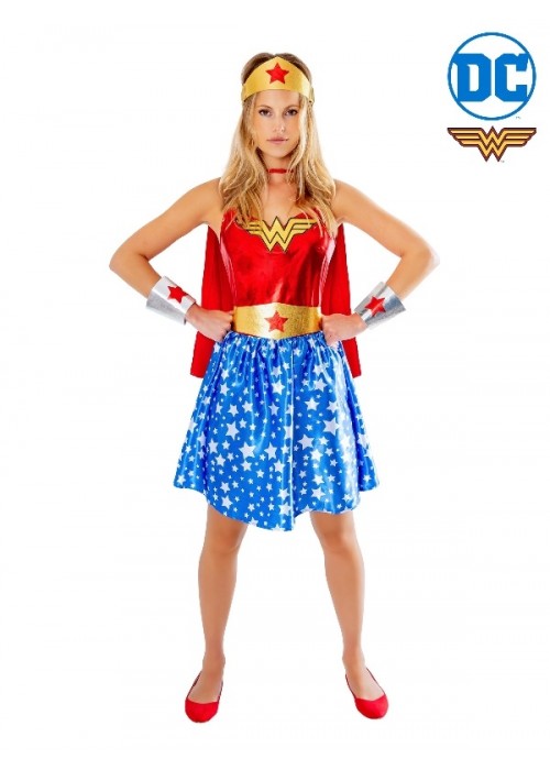 Wonder Woman costume disguise girl official DC Comics (Size 8-10 years
