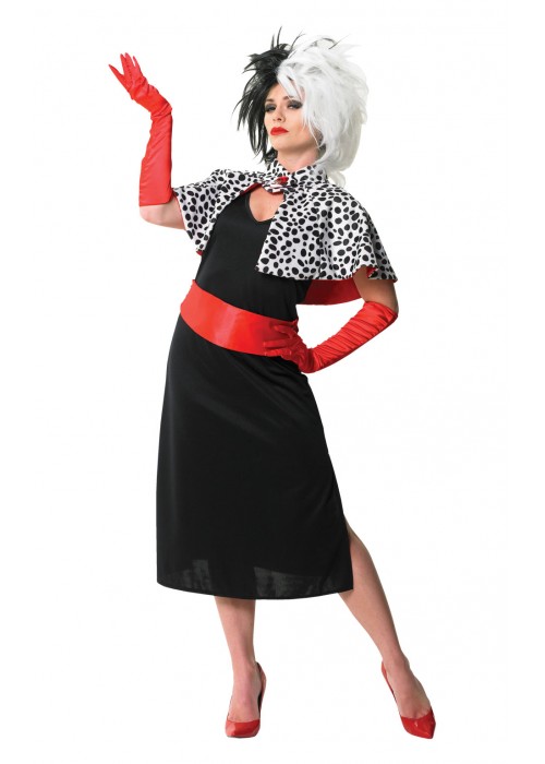 Deluxe 101 Dalmatians Animated Cruella Jacket Women's Costume