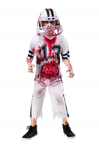 Zombie American Football Player Child Costume