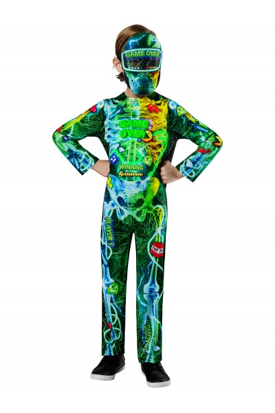 Gamer Skeleton Child Costume