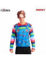 Chucky Costume Top & Mask for Adult