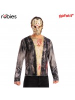 Jason Friday The 13th Costume Top & Mask for Adult