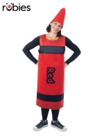 Red Crayon Adult Tabard Costume - One Size